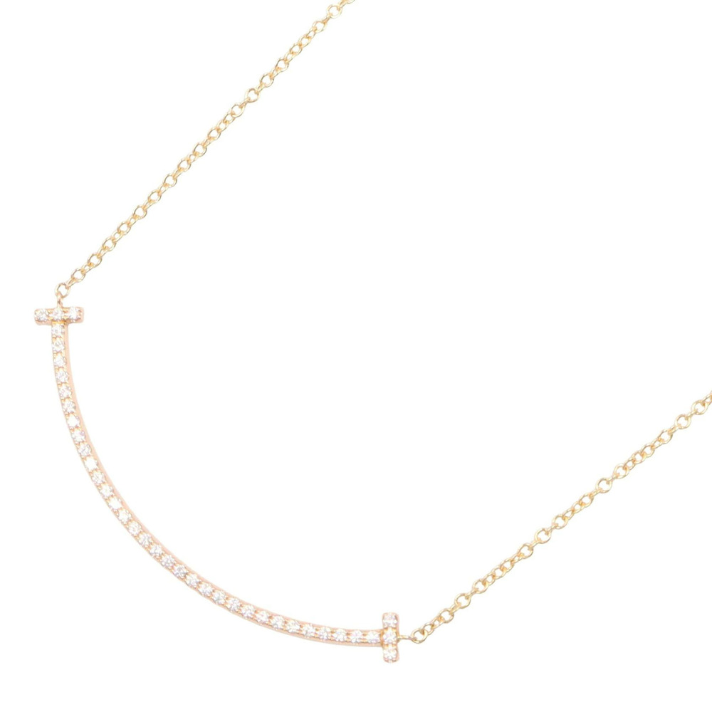 Tiffany Co Tiffany T Smile Diamond Necklace White Gold